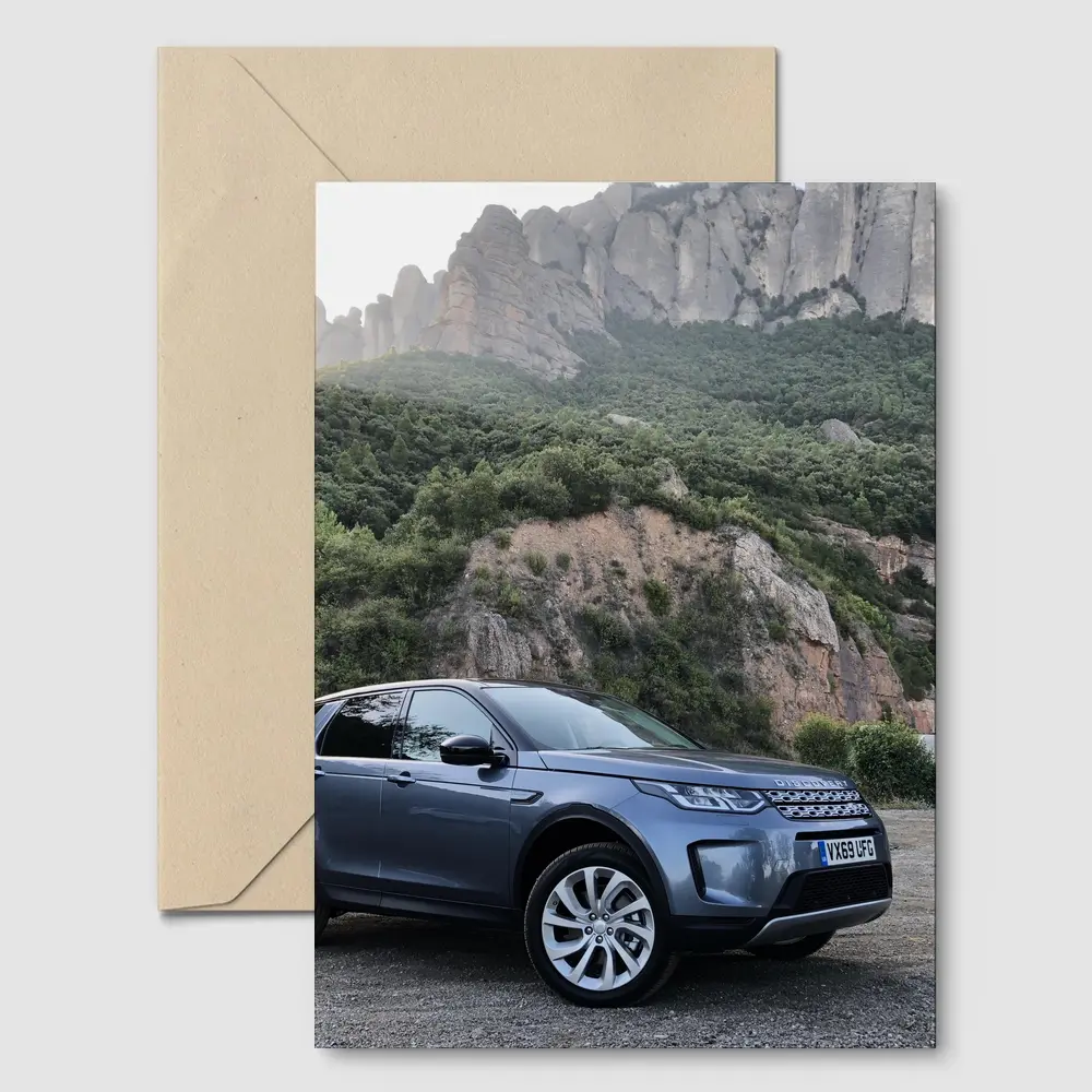 Land Rover Discovery Sport Rocky Mountain Backdrop – Postcards
