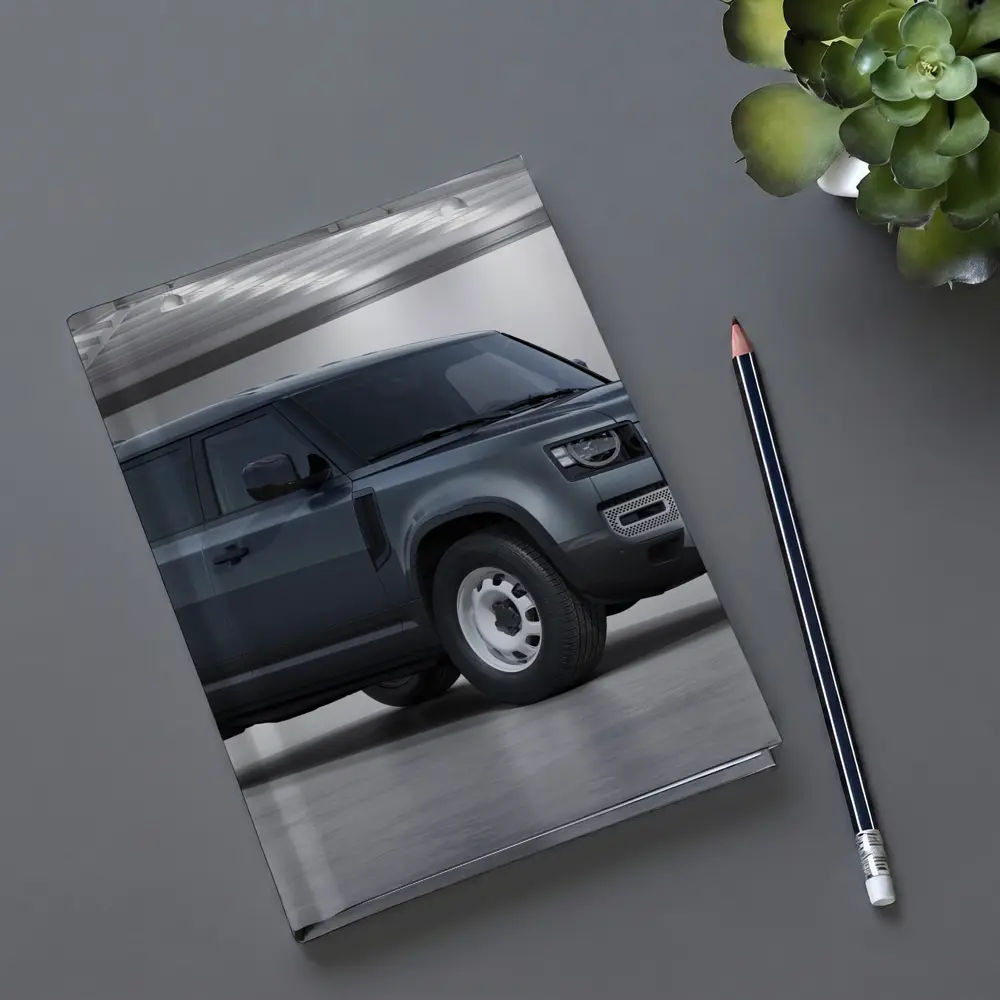 Land Rover Defender 110 Gray Studio Shot – Notebooks
