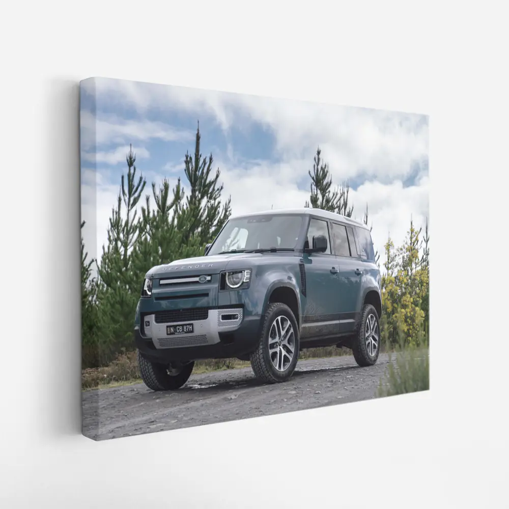 Land Rover Defender 110 Forest Outdoor Setting – Wall Art