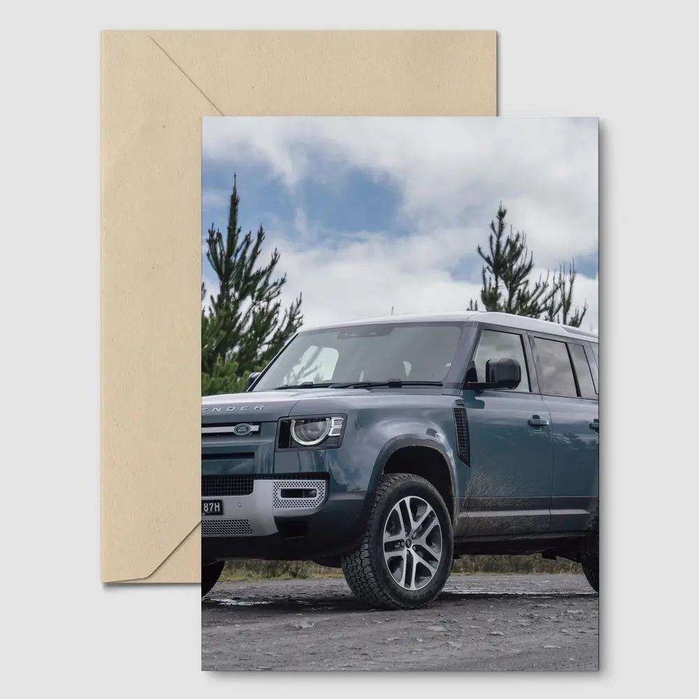 Land Rover Defender 110 Forest Outdoor Setting – Postcards