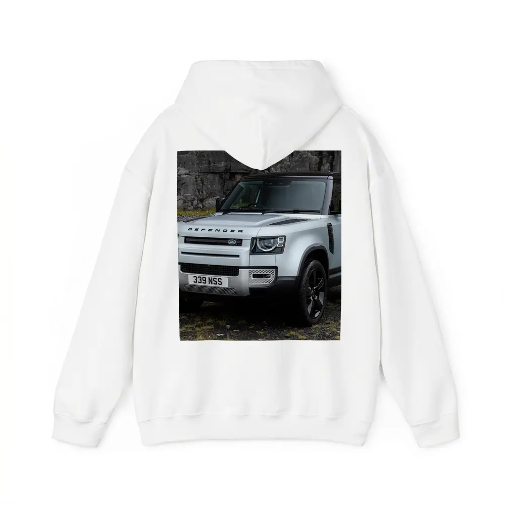 Land Rover Defender Rocky Cliffs Silver – Hoodies