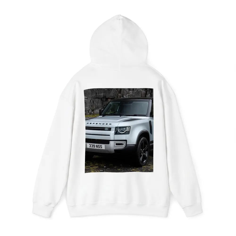 Land Rover Defender Rocky Cliffs Silver – Hoodies