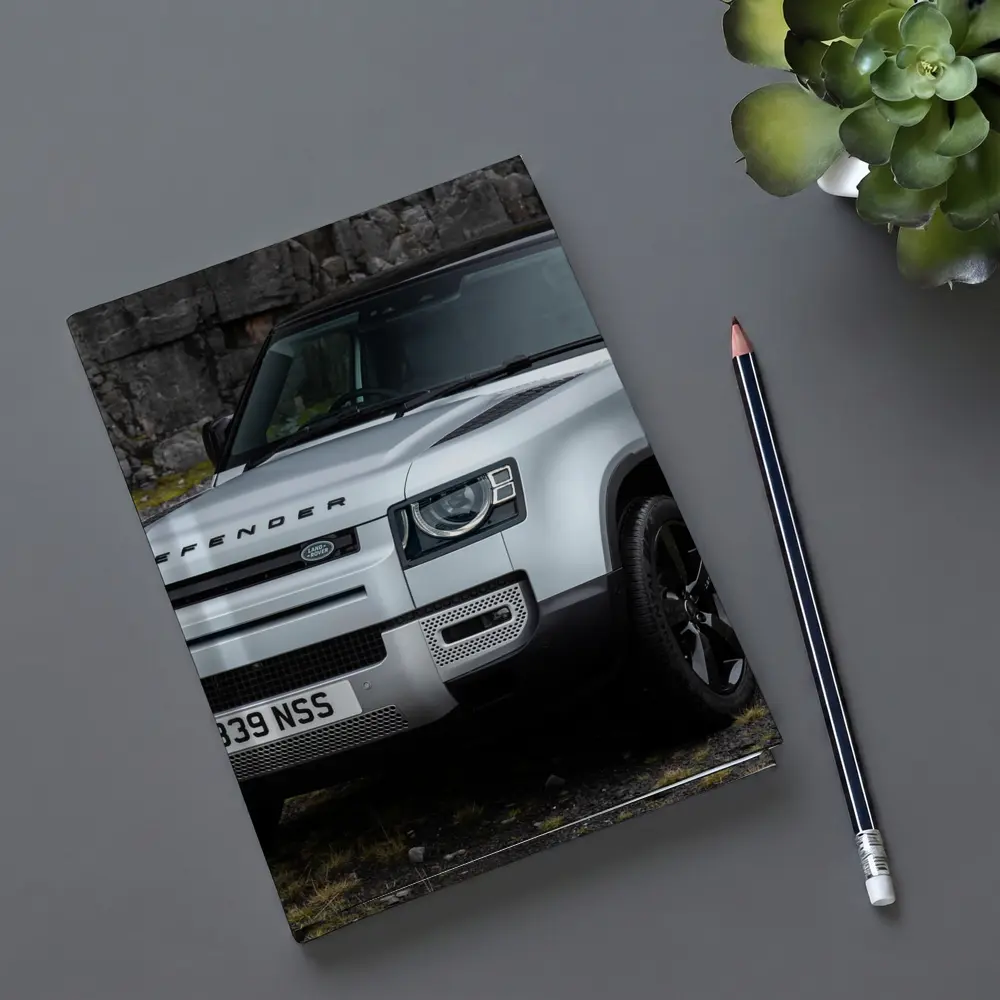 Land Rover Defender Rocky Cliffs Silver – Notebooks