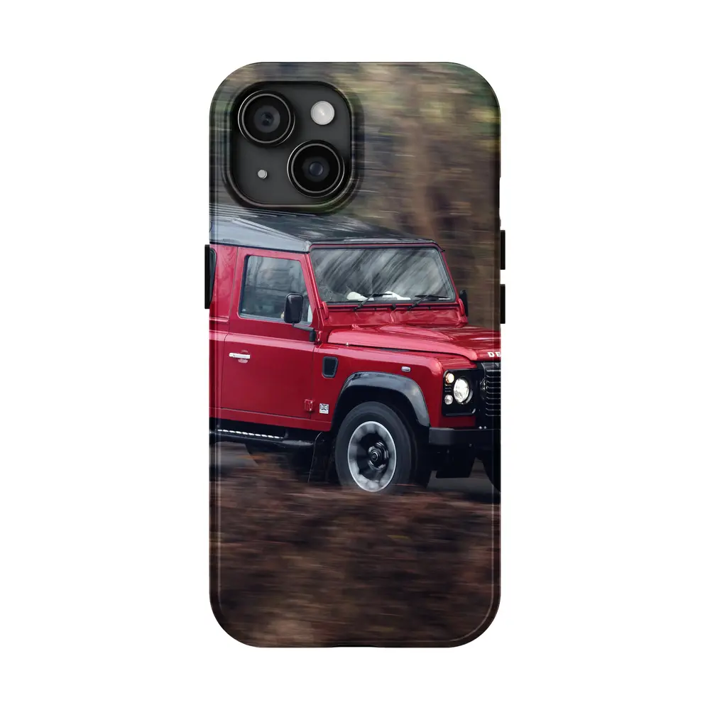 Land Rover Defender Red Forest Road Drive – Cases