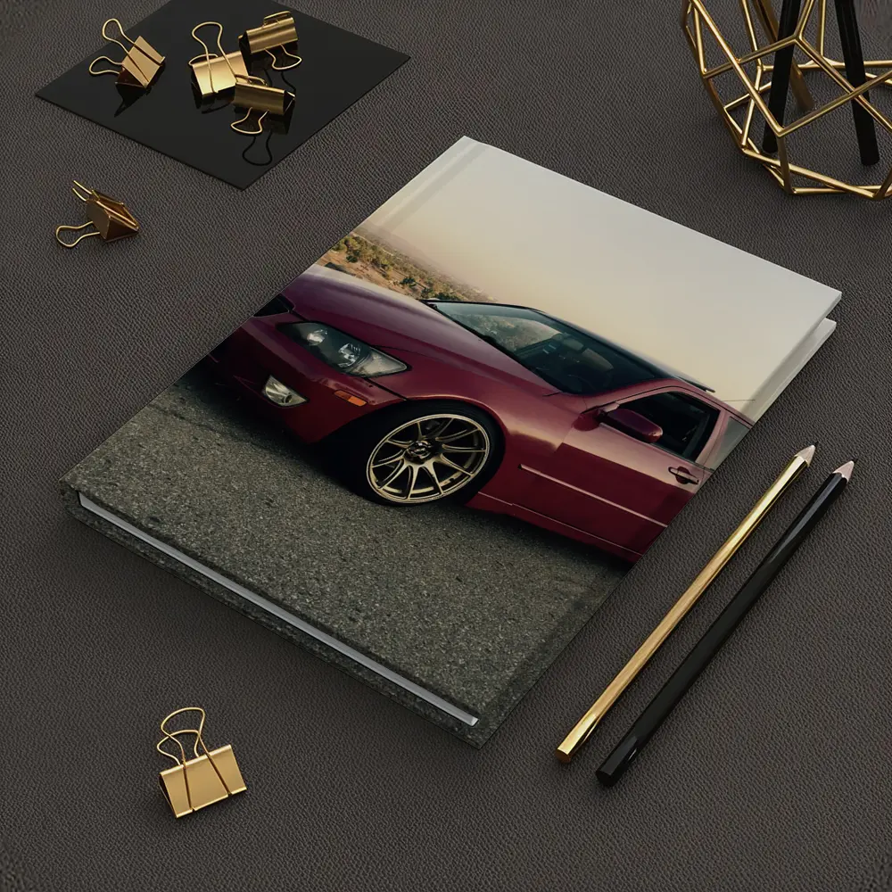 Lexus IS300 Red Sedan Parked Overlooking Valley – Notebooks