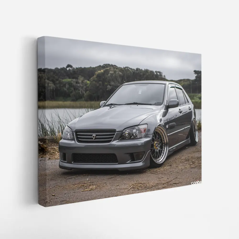 Toyota Altezza Slammed Stance Gray Cloudy Day – Wall Art