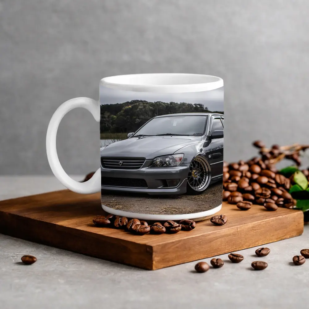 Toyota Altezza Slammed Stance Gray Cloudy Day – Mugs