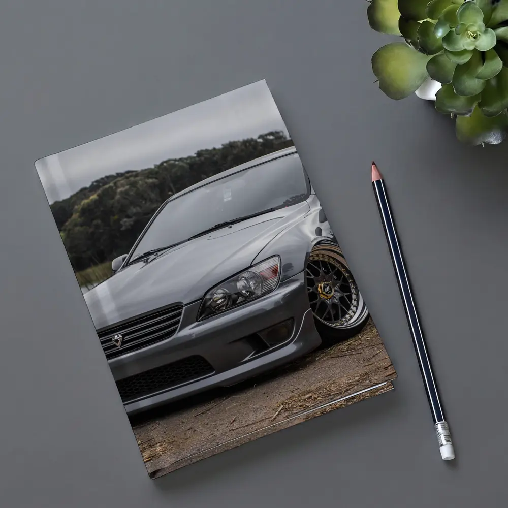 Toyota Altezza Slammed Stance Gray Cloudy Day – Notebooks