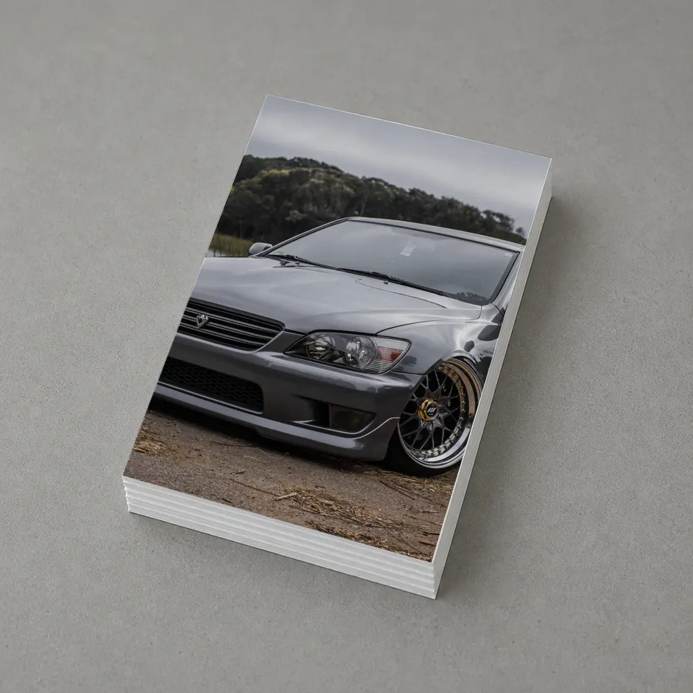 Toyota Altezza Slammed Stance Gray Cloudy Day – Postcards
