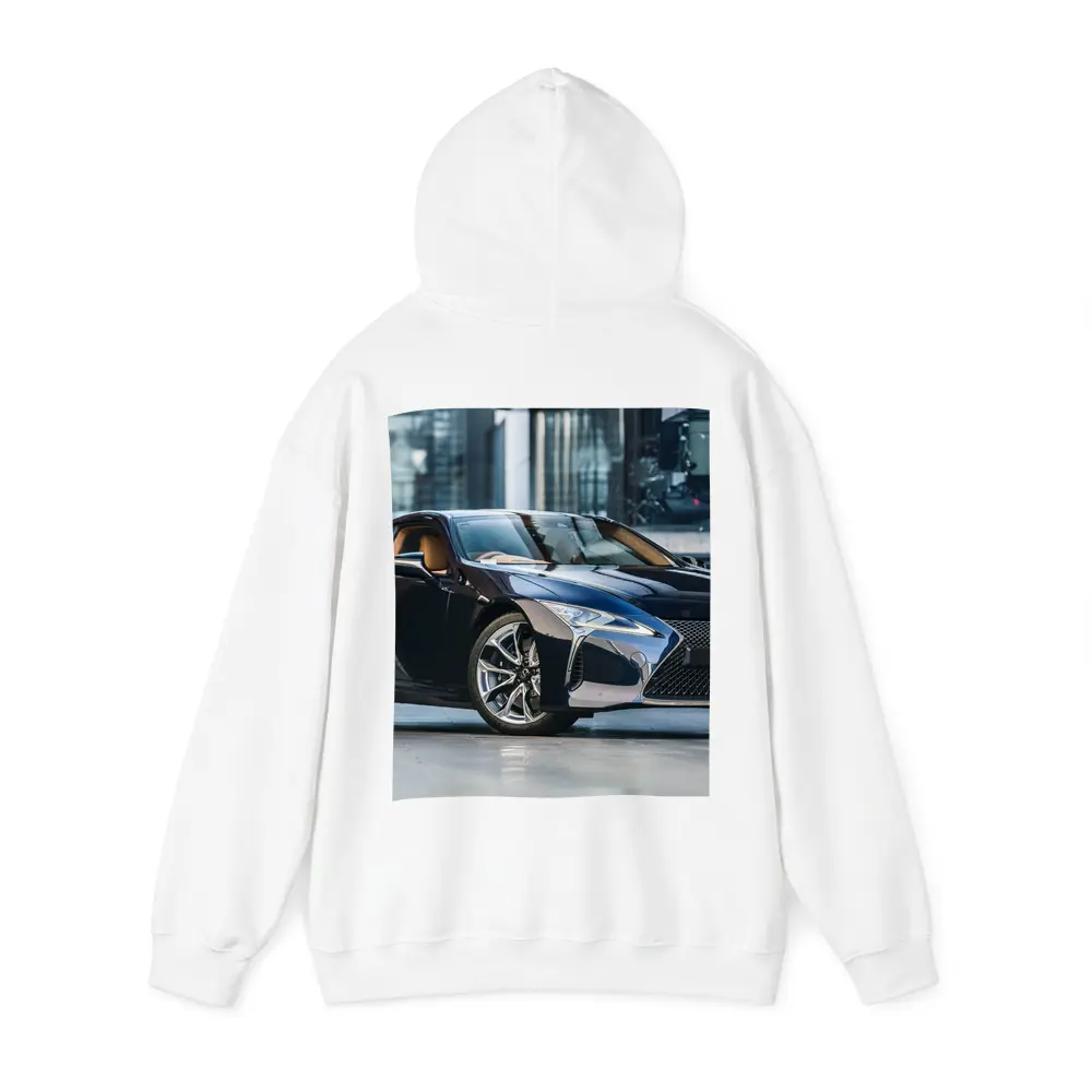 Lexus LC Black Sports Coupe Urban Setting – Hoodies