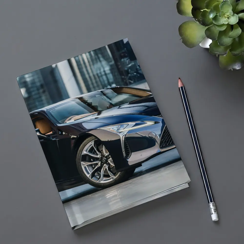 Lexus LC Black Sports Coupe Urban Setting – Notebooks
