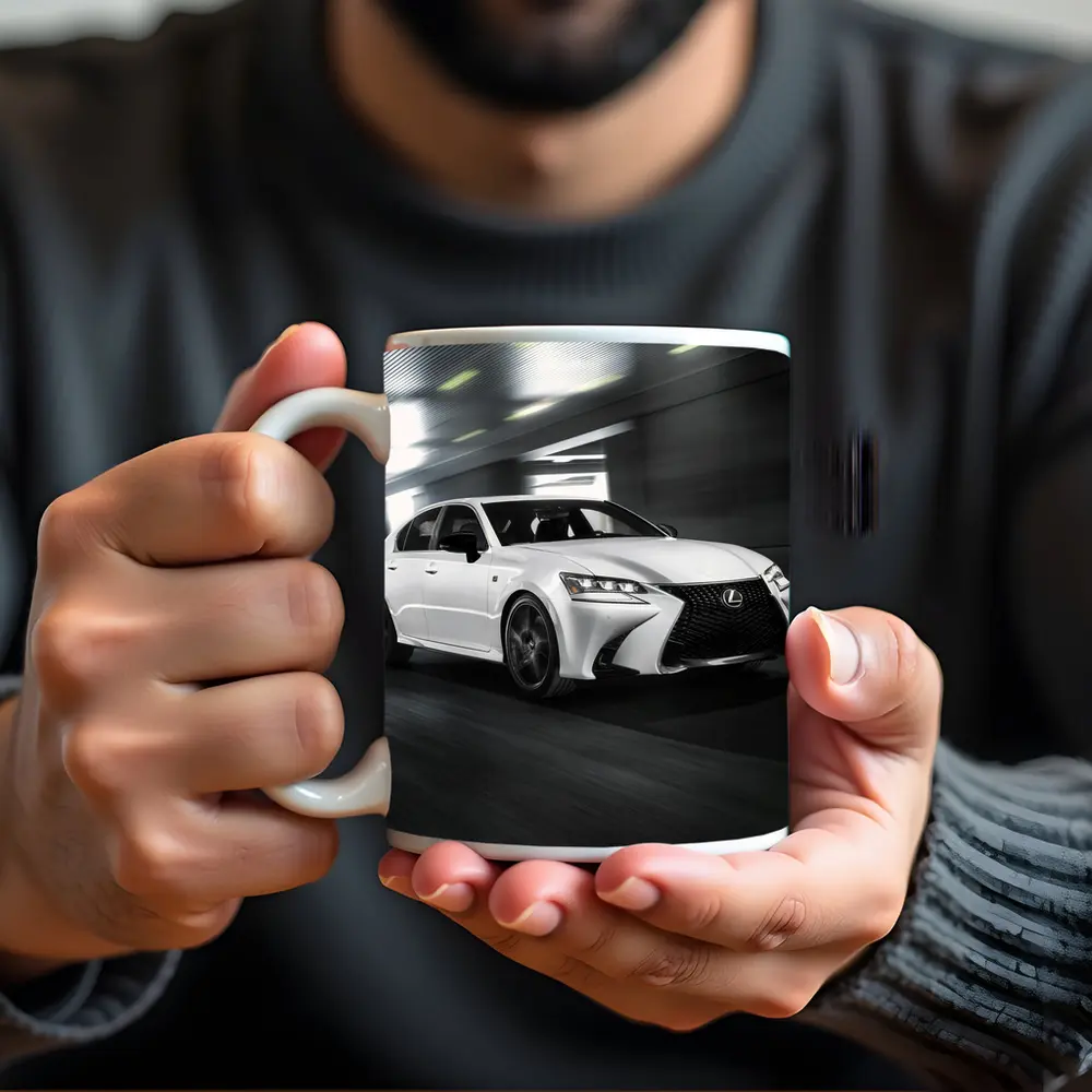 Lexus GS White Sedan Speeding Through Tunnel – Mugs