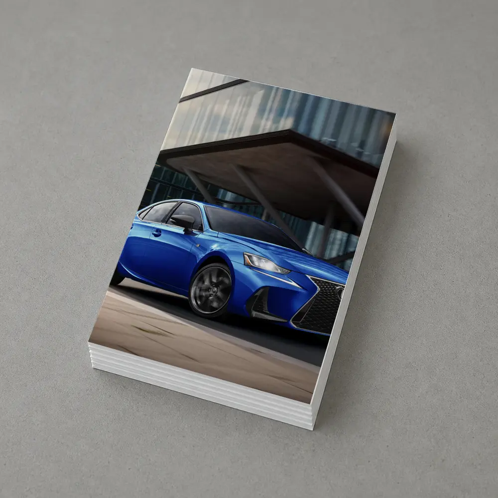 Lexus IS F Sport Blue Urban Street – Postcards