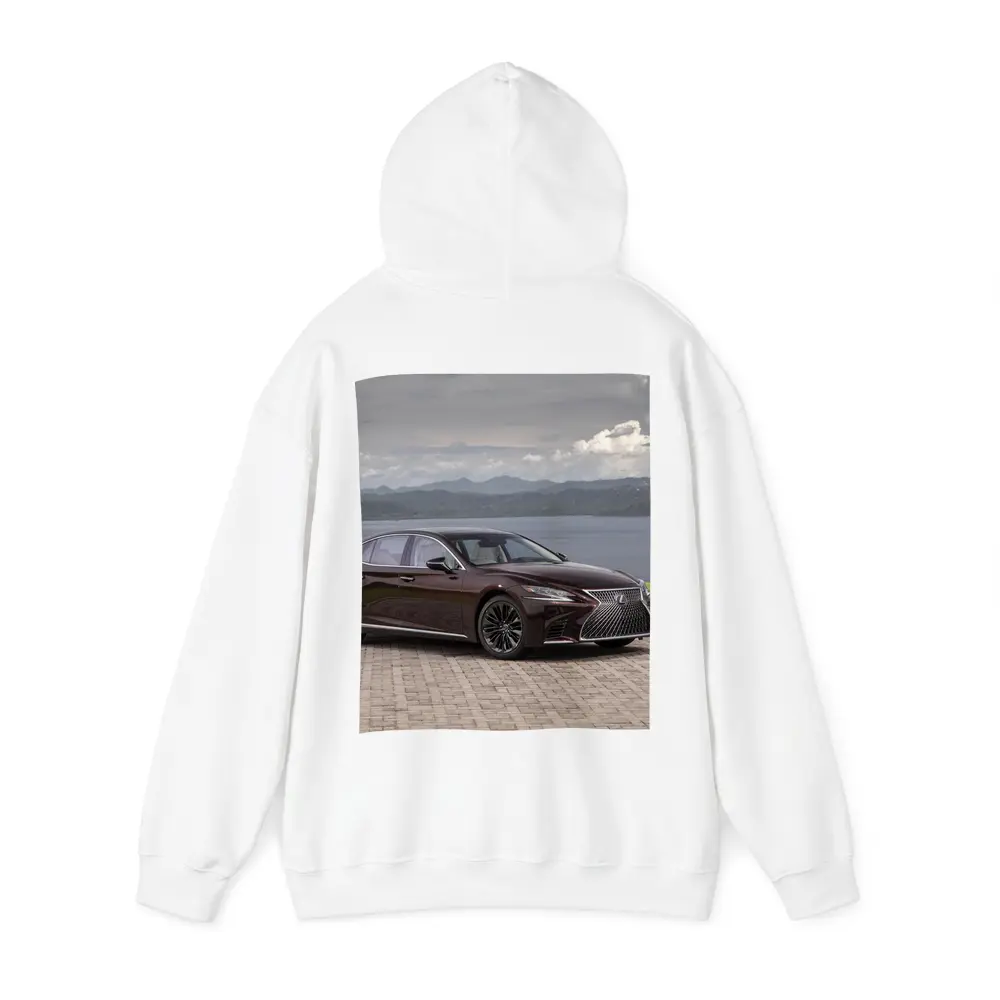 Lexus LS Luxury Sedan Lakeside Cloudy Day – Hoodies