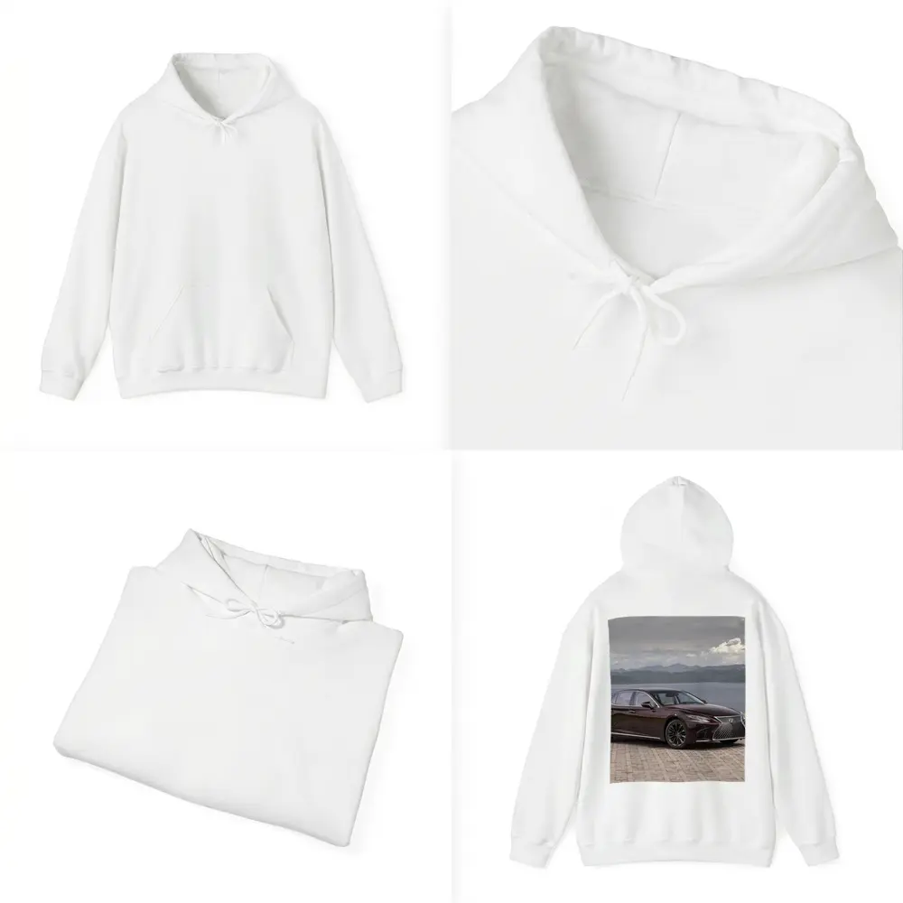 Lexus LS Luxury Sedan Lakeside Cloudy Day – Hoodies