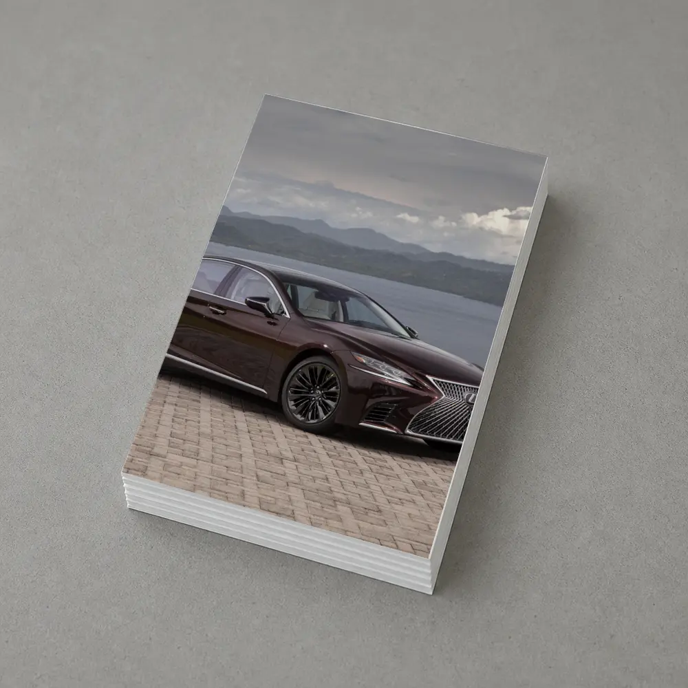 Lexus LS Luxury Sedan Lakeside Cloudy Day – Postcards