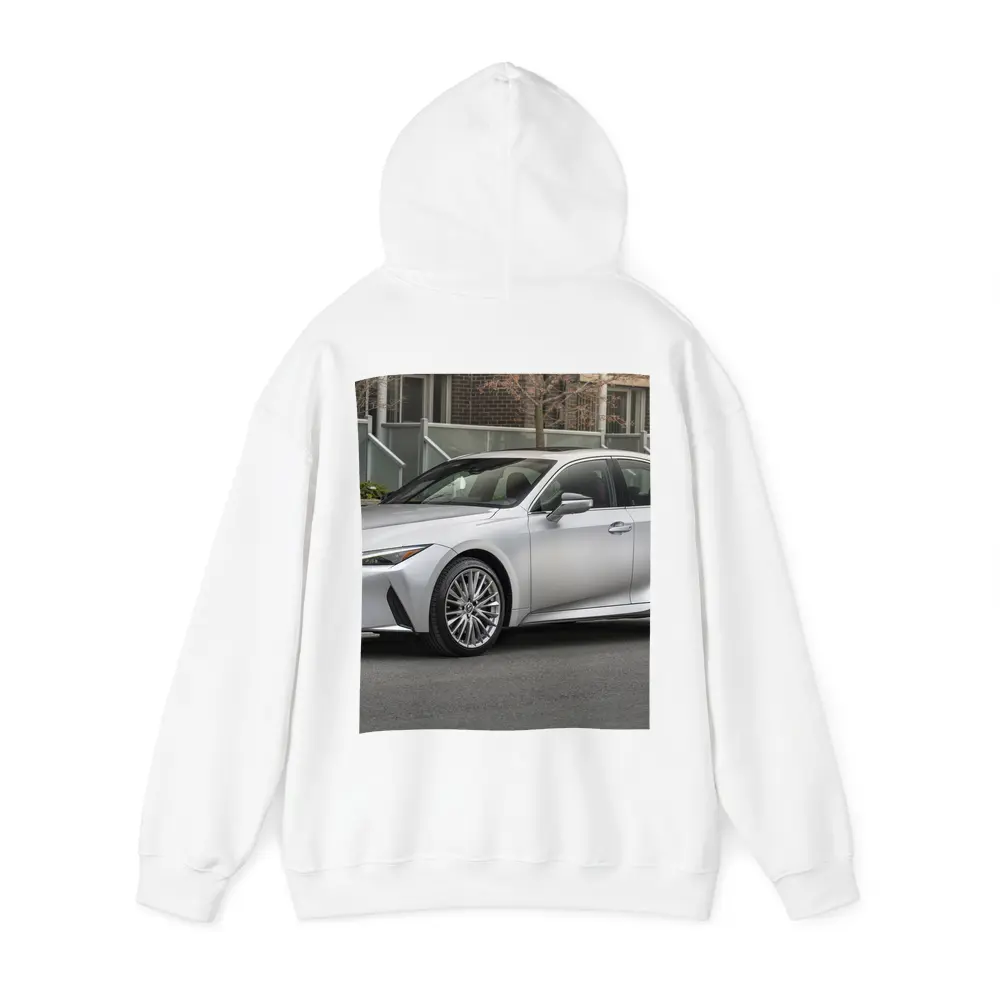 Lexus IS Silver Sedan Urban Street Setting – Hoodies