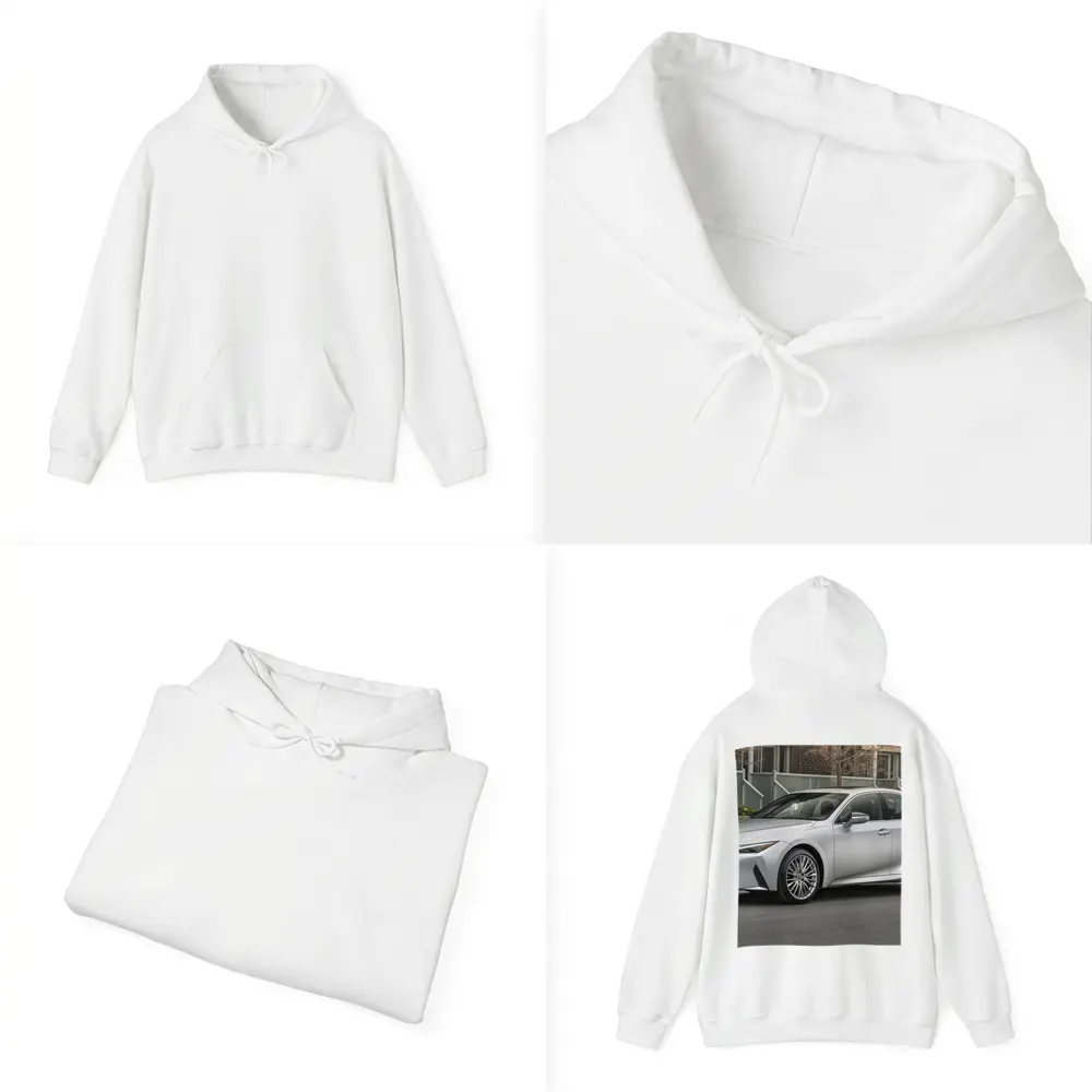 Lexus IS Silver Sedan Urban Street Setting – Hoodies