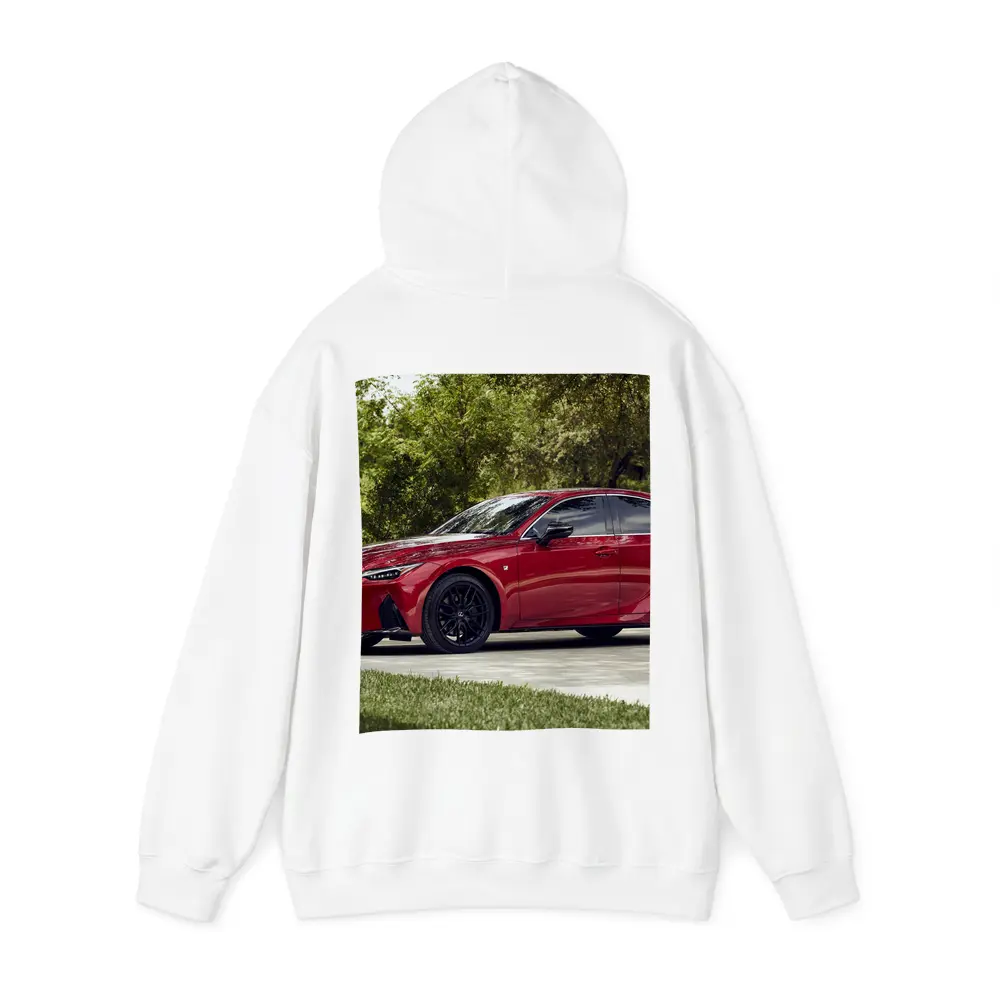Lexus IS Red Sedan Driveway Trees – Hoodies