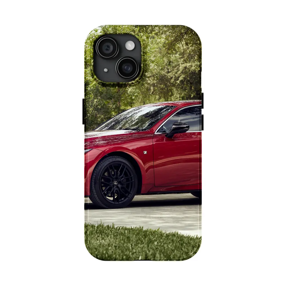 Lexus IS Red Sedan Driveway Trees – Cases