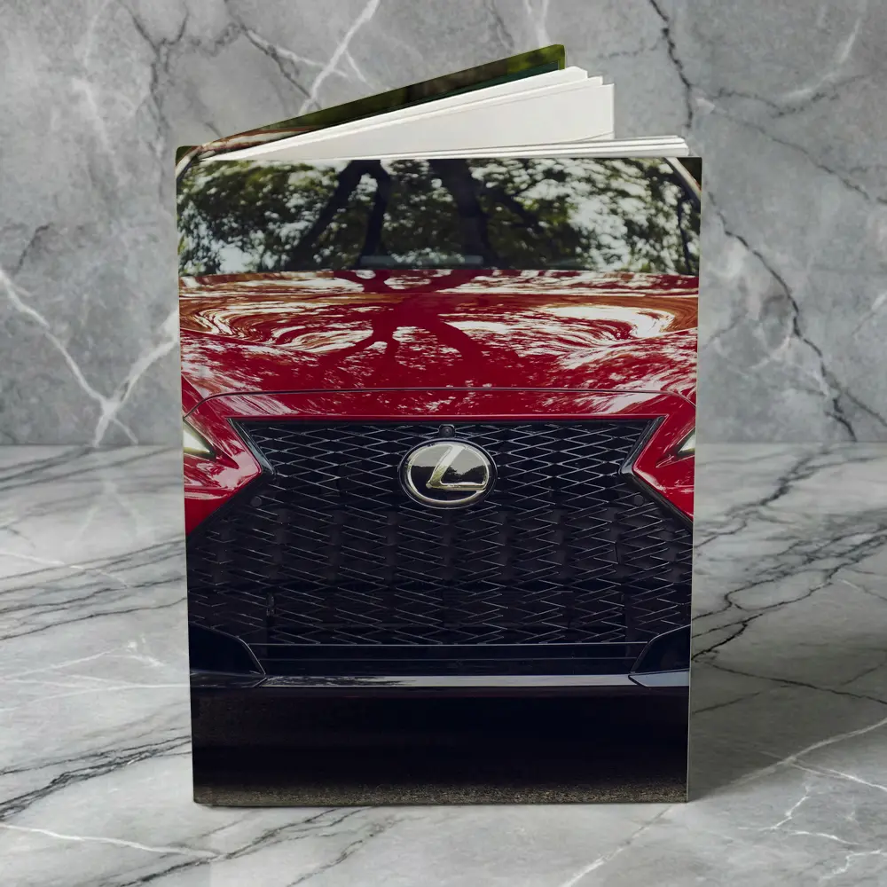 Lexus IS Front View Forest Background – Notebooks