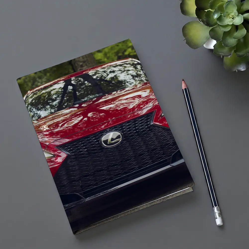 Lexus IS Front View Forest Background – Notebooks