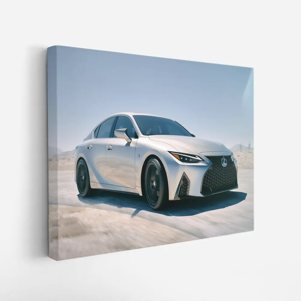 Lexus IS F Sport Silver Desert Drive – Wall Art