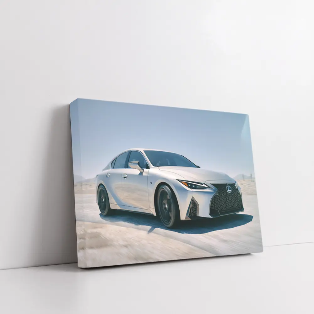 Lexus IS F Sport Silver Desert Drive – Wall Art
