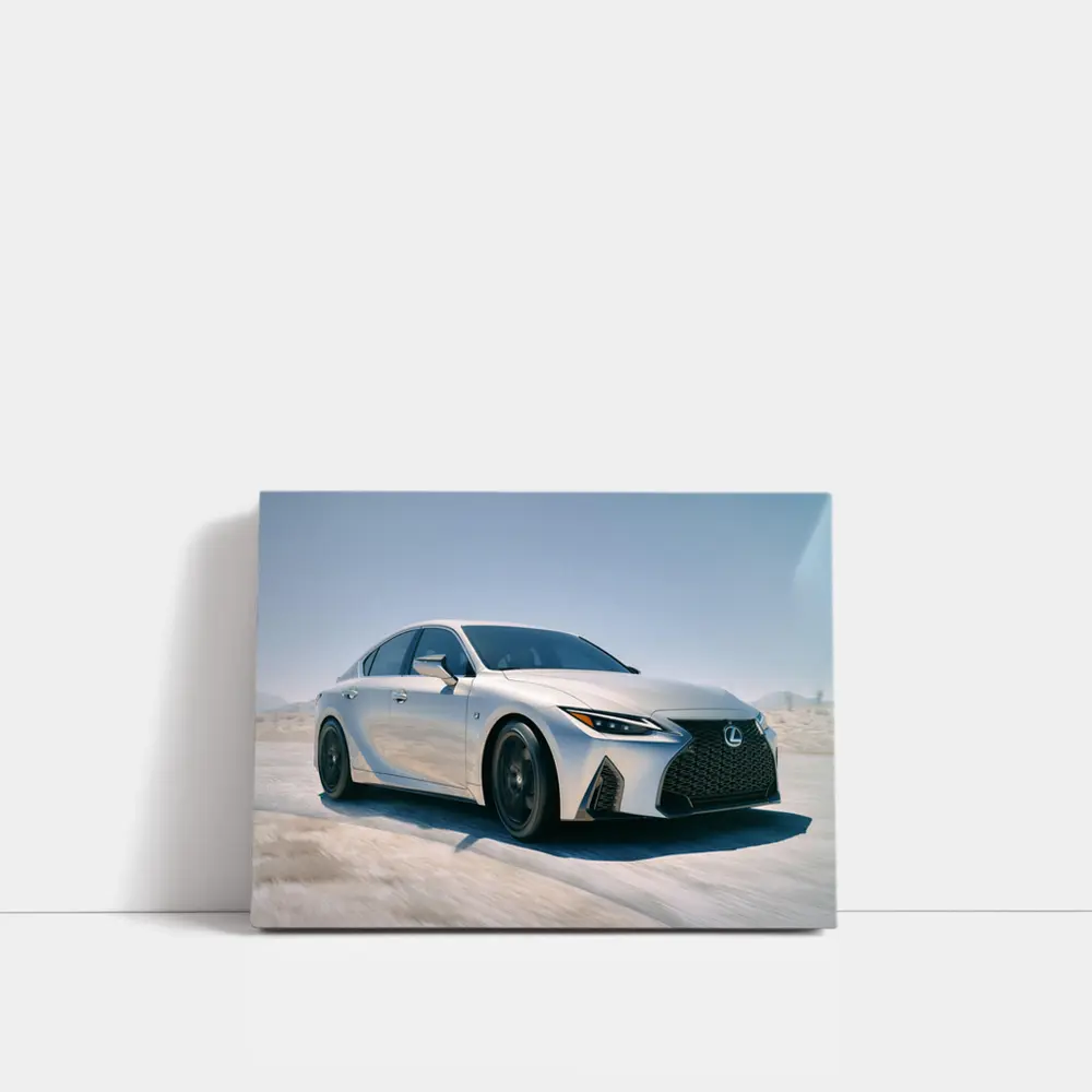 Lexus IS F Sport Silver Desert Drive – Wall Art