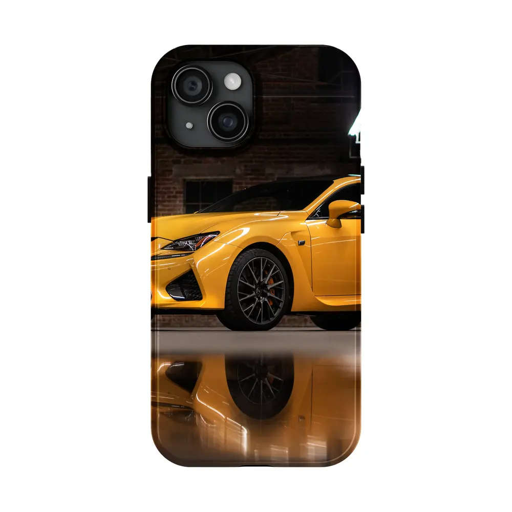 Lexus RC F Yellow Sports Car Indoor Garage – Cases