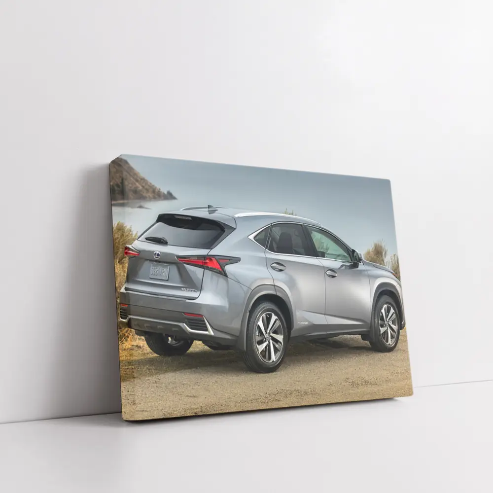 Lexus NX Hybrid Silver SUV Coastal Setting – Wall Art