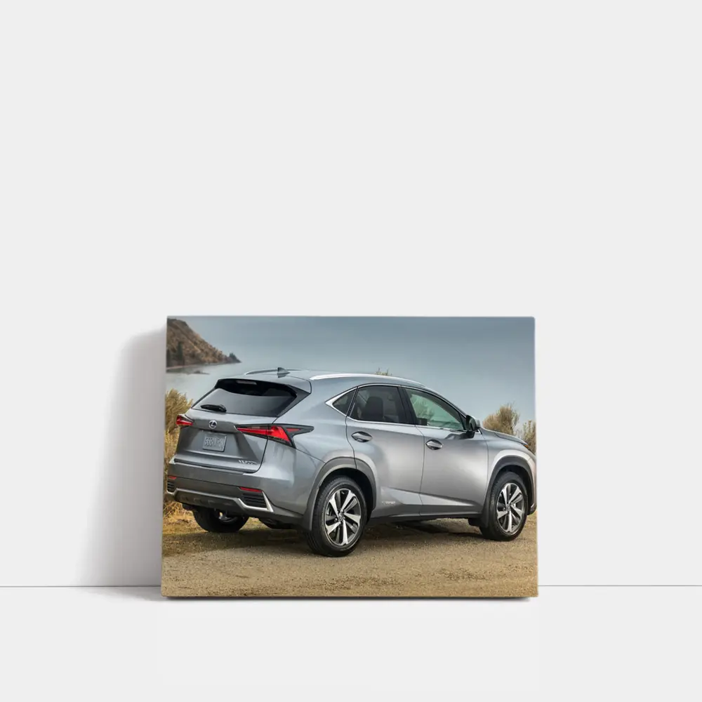 Lexus NX Hybrid Silver SUV Coastal Setting – Wall Art