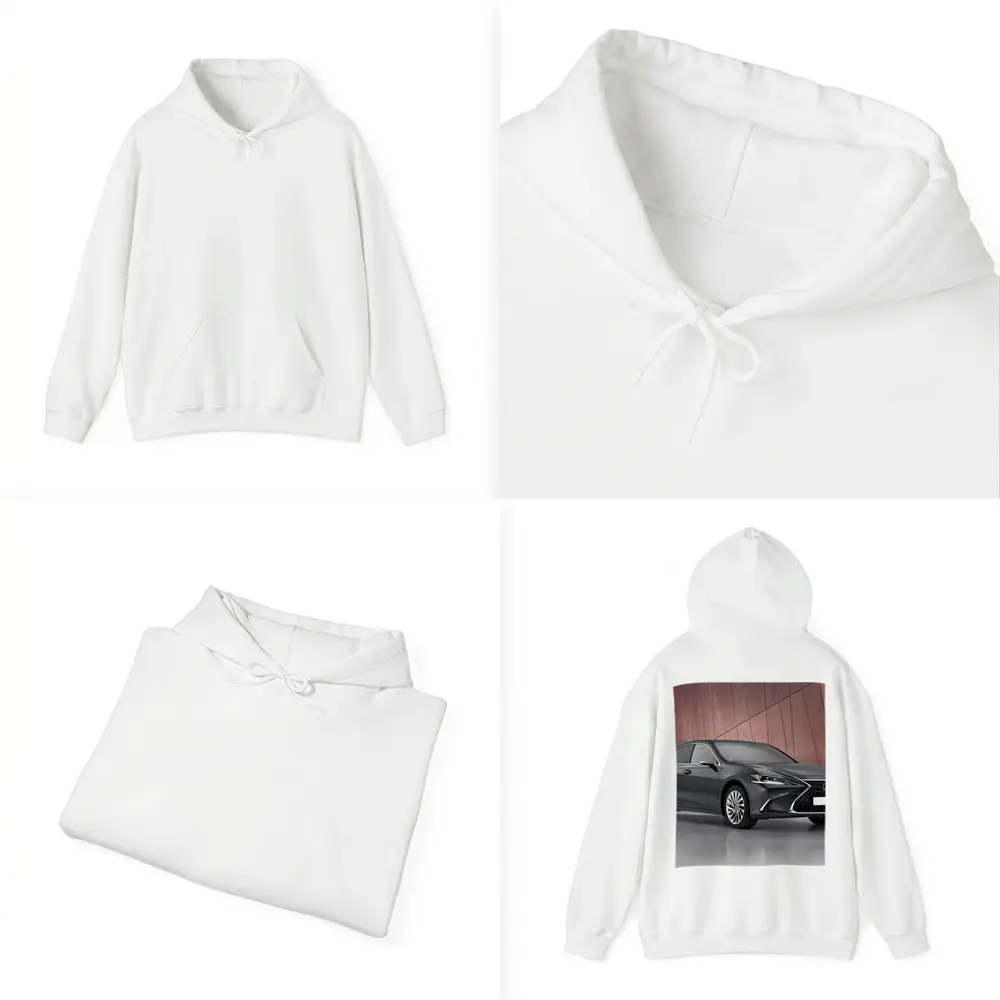 Lexus ES Sedan Dark Gray Studio Background – Hoodies