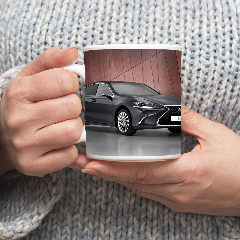 Lexus ES Sedan Dark Gray Studio Background – Mugs