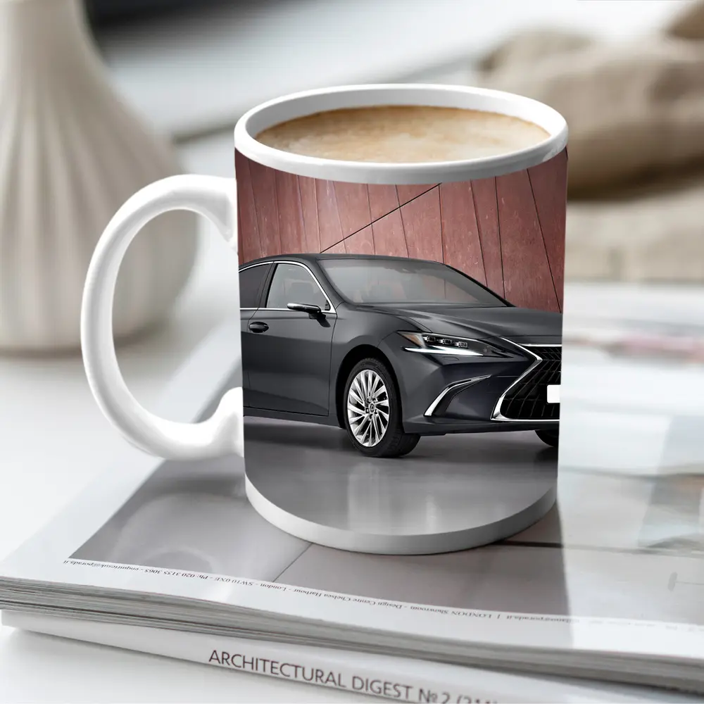 Lexus ES Sedan Dark Gray Studio Background – Mugs