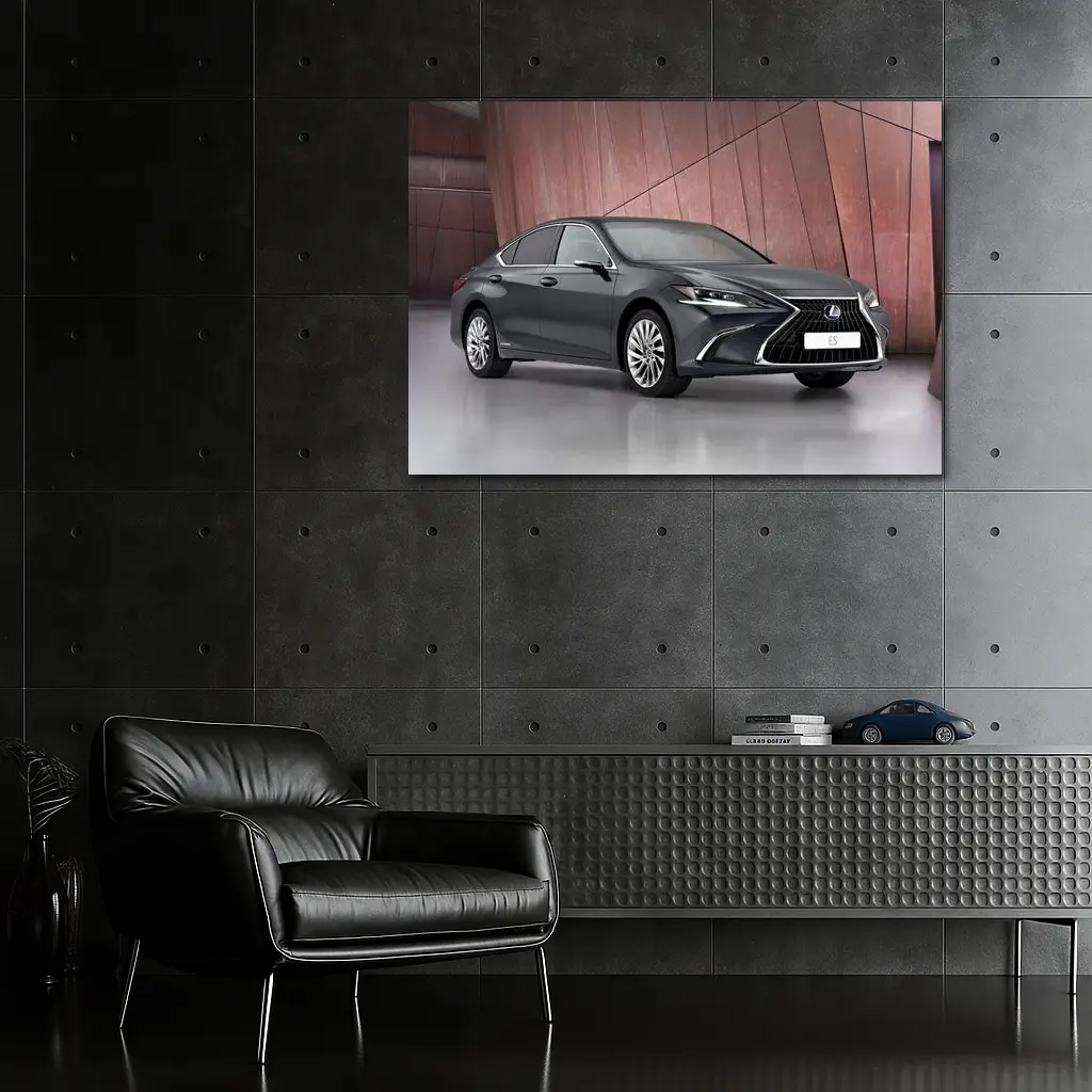 Lexus ES Sedan Dark Gray Studio Background – Wall Art
