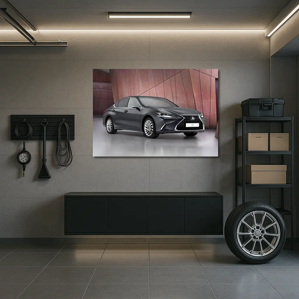 Lexus ES Sedan Dark Gray Studio Background – Wall Art
