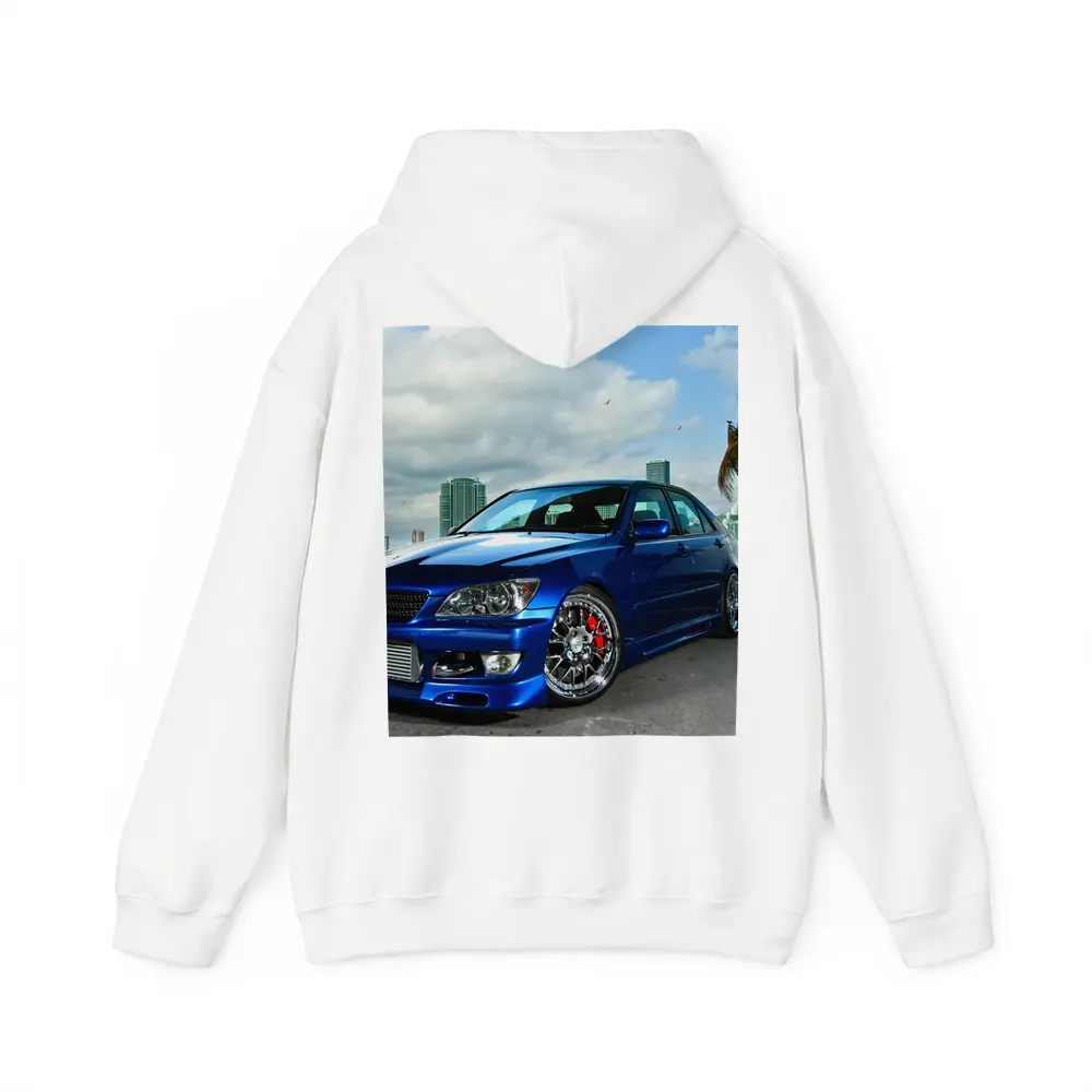 Lexus IS300 Turbo Blue Miami City Streets – Hoodies