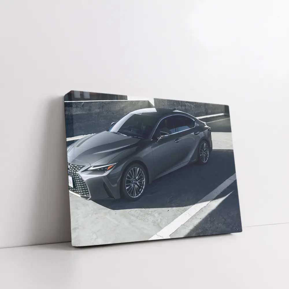 Lexus IS Sedan Parked Urban Concrete Setting – Wall Art