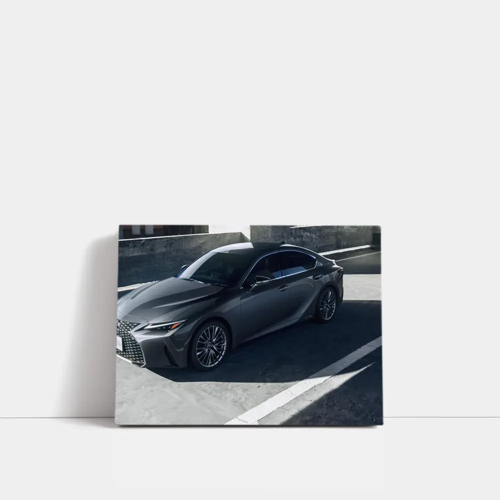 Lexus IS Sedan Parked Urban Concrete Setting – Wall Art