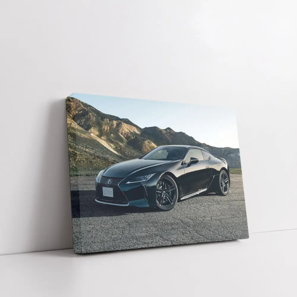 Lexus LC 500 Black Coupe Mountain Road – Wall Art