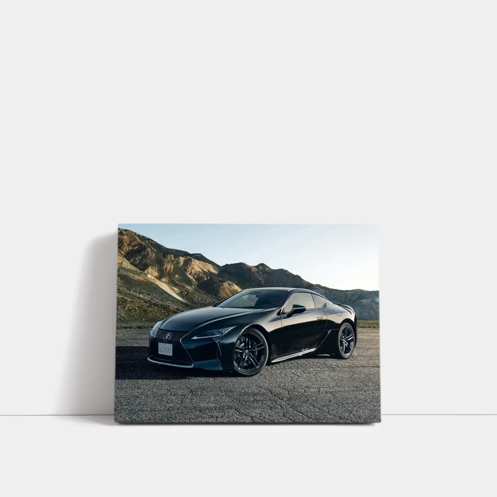 Lexus LC 500 Black Coupe Mountain Road – Wall Art