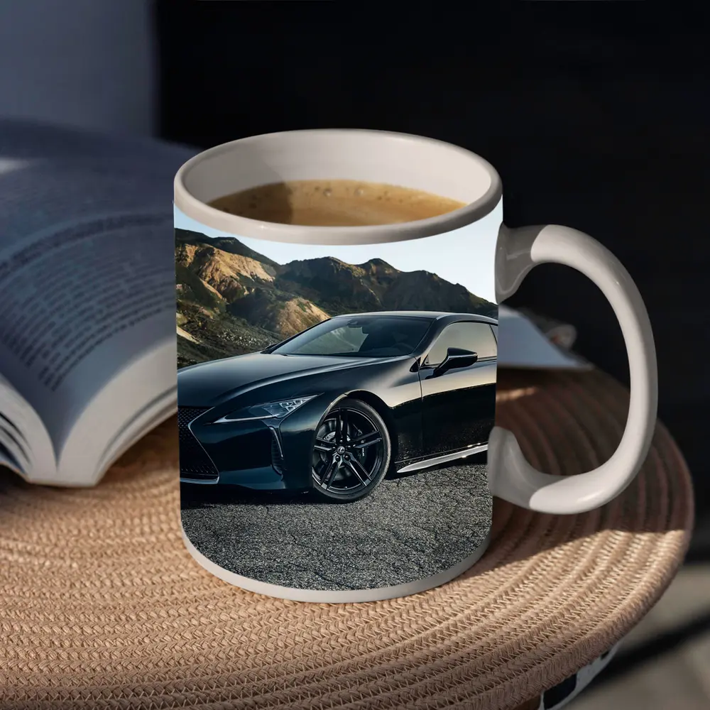 Lexus LC 500 Black Coupe Mountain Road – Mugs