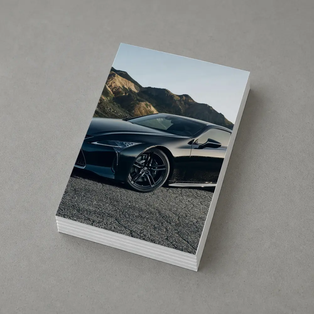 Lexus LC 500 Black Coupe Mountain Road – Postcards
