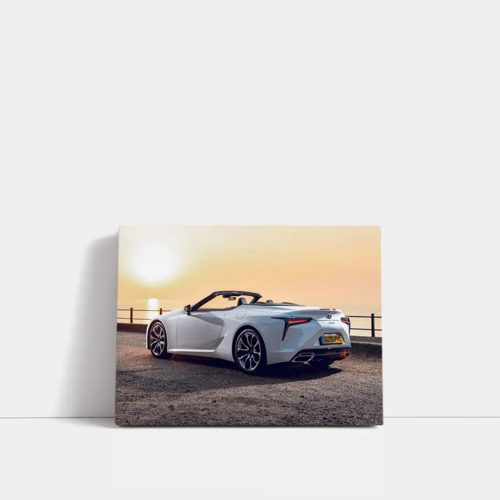 Lexus LC 500 Convertible Sunset Coastal View – Wall Art