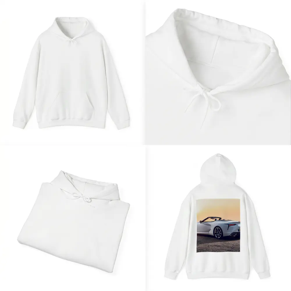 Lexus LC 500 Convertible Sunset Coastal View – Hoodies
