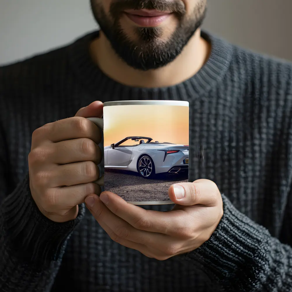 Lexus LC 500 Convertible Sunset Coastal View – Mugs