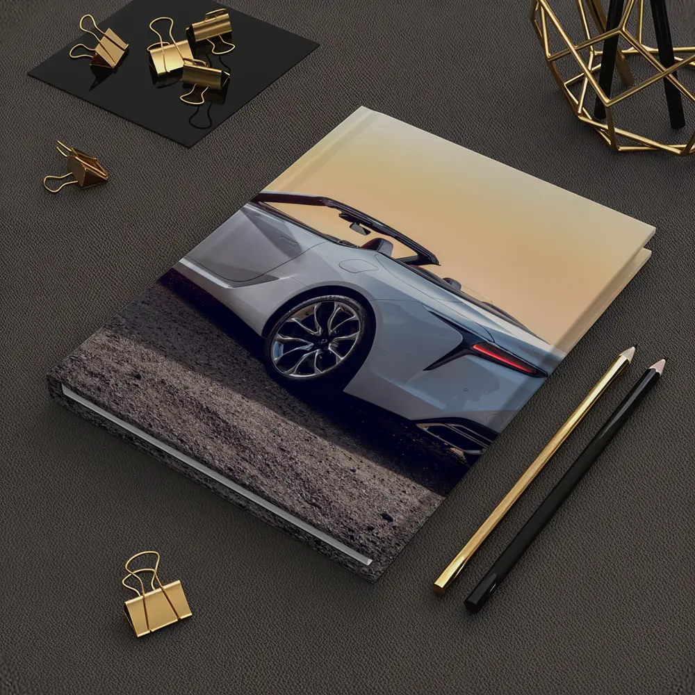 Lexus LC 500 Convertible Sunset Coastal View – Notebooks