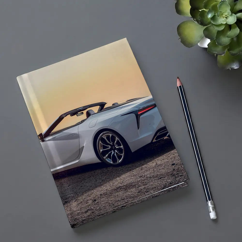Lexus LC 500 Convertible Sunset Coastal View – Notebooks