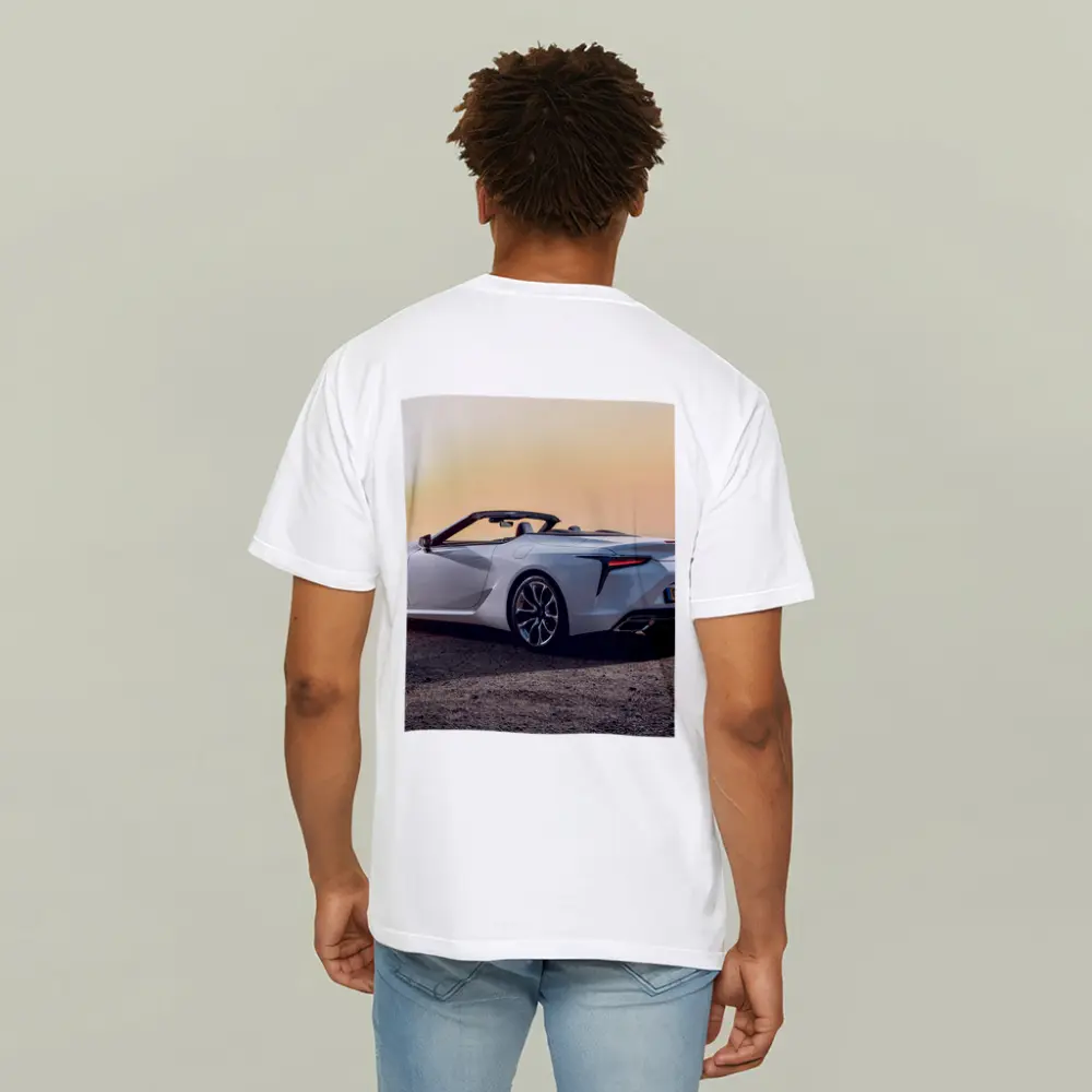 Lexus LC 500 Convertible Sunset Coastal View – T-Shirts